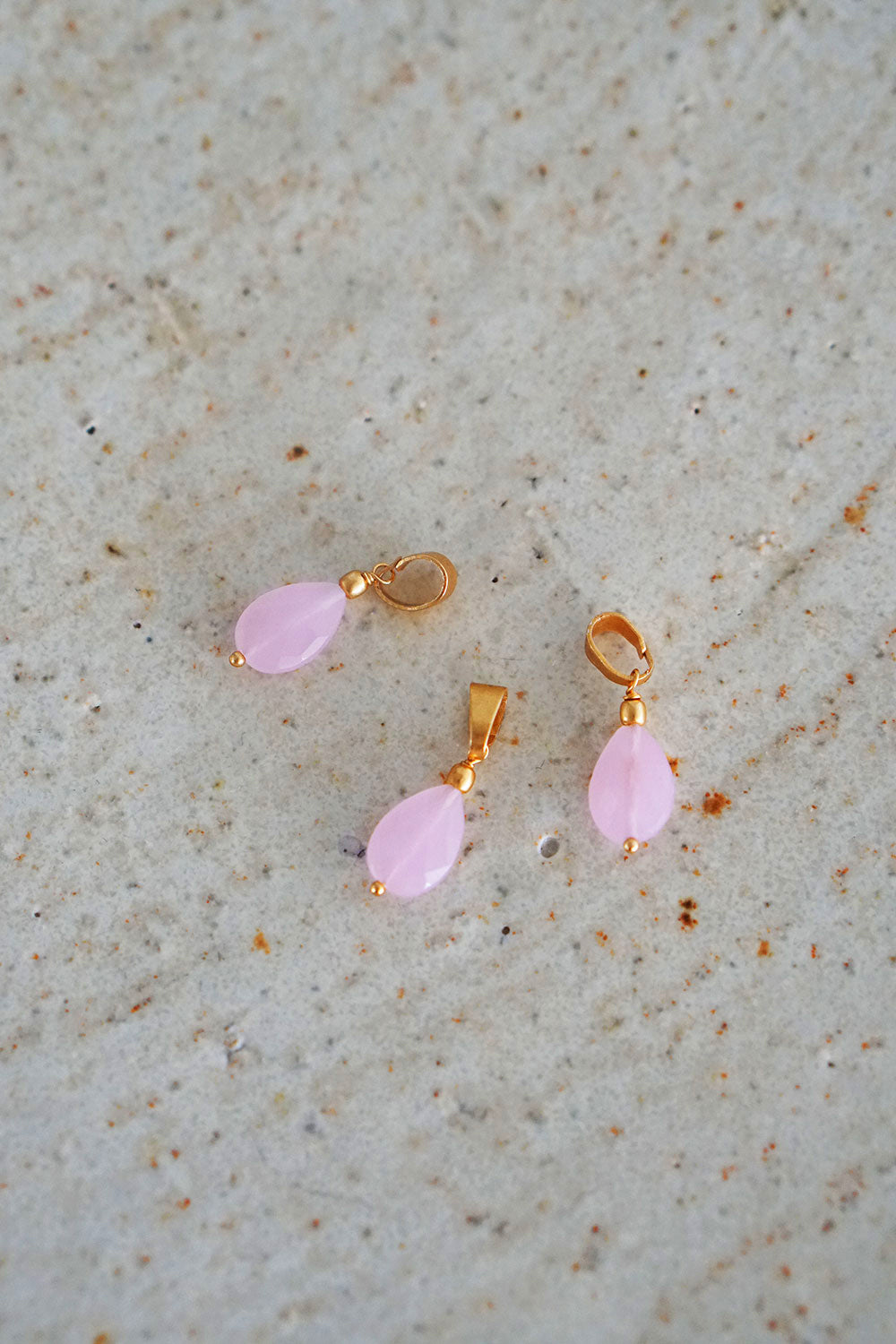 キランチャーム faux Rose Quartz 002 miiThaaii (ミーターイー)
