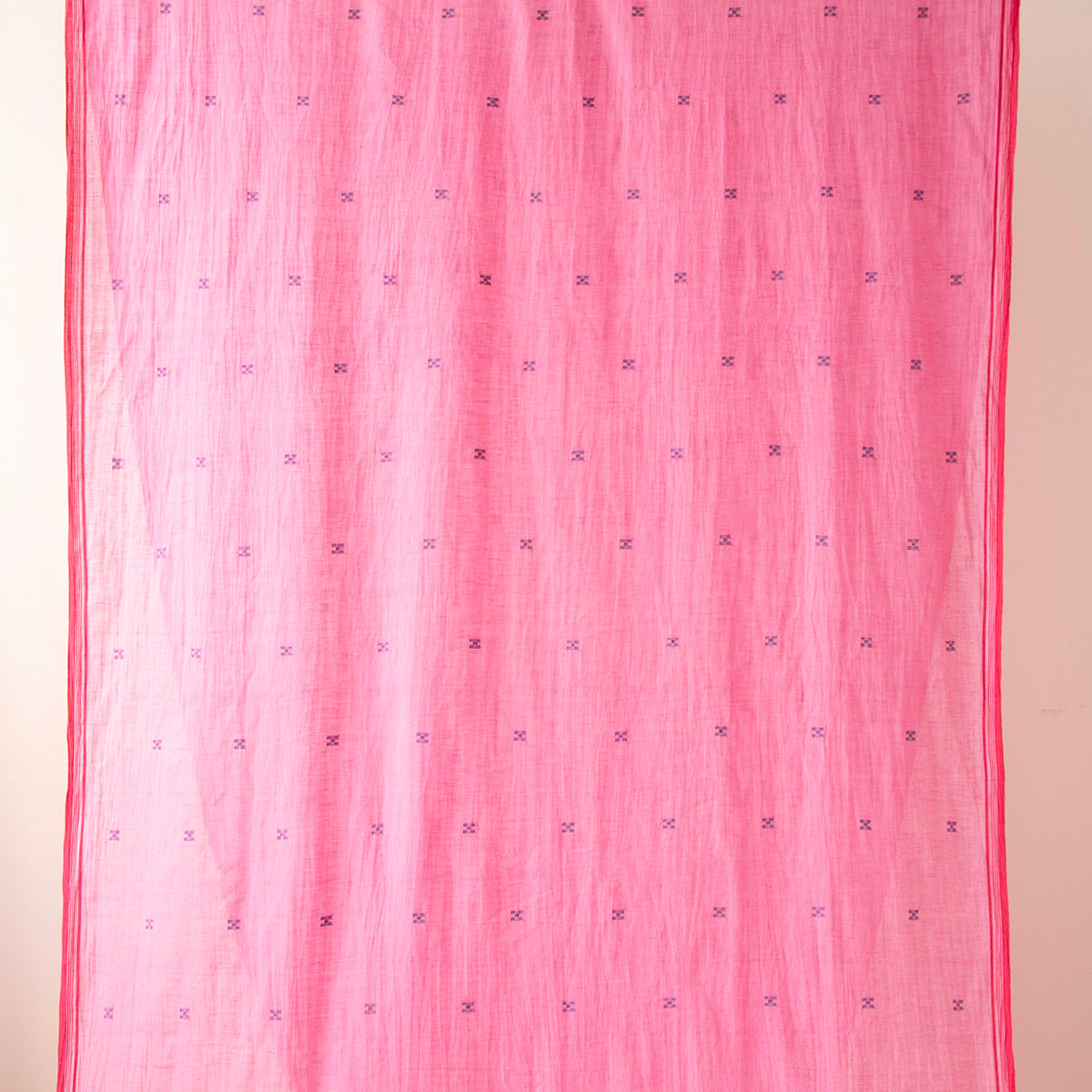ジャムダニ ファブリック Pink02