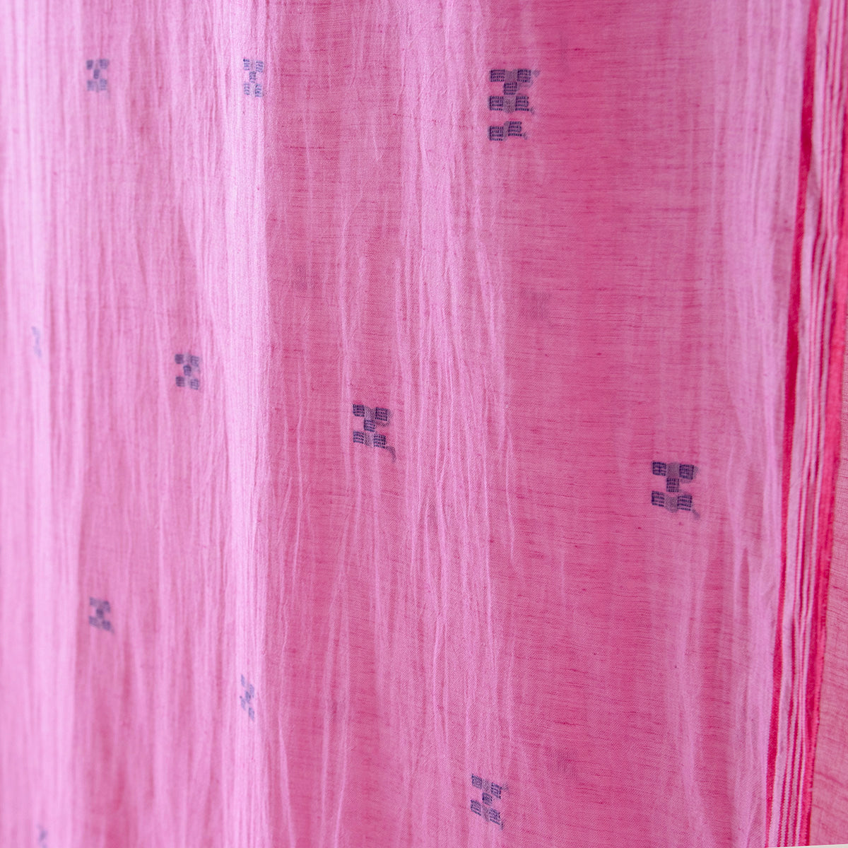 ジャムダニ ファブリック Pink02