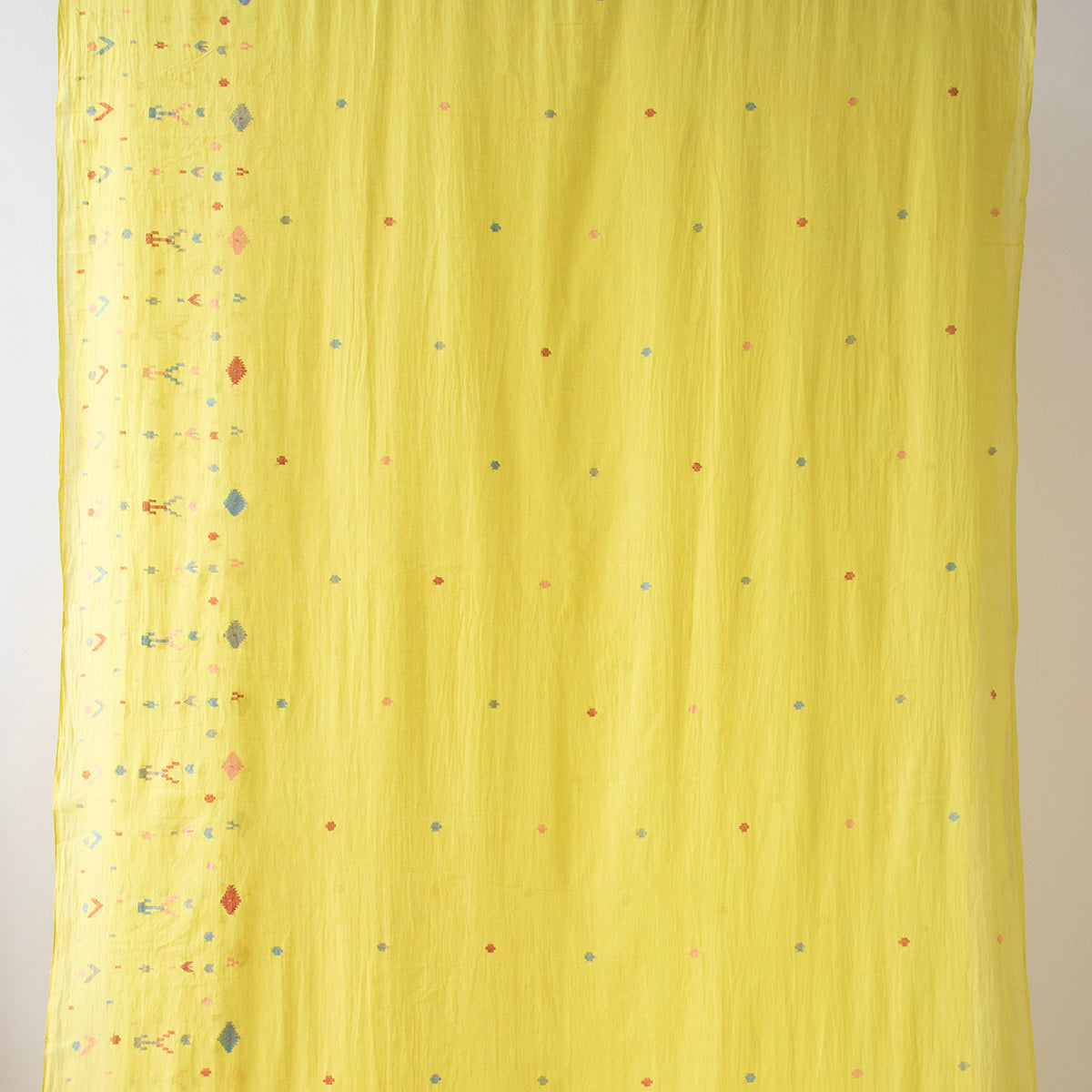 ジャムダニ ファブリック Yellow01