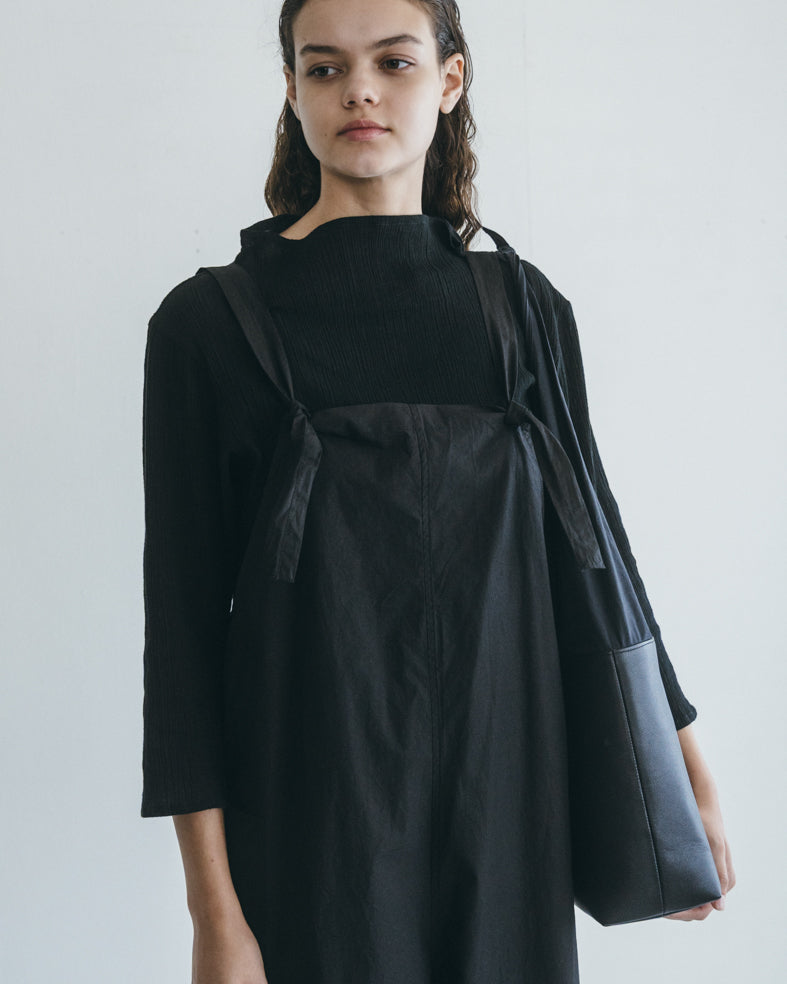 【試着のみ】Mirenue ミレニュー サロペット 黒 タニシュ サロペット ブラック miiThaaii (ミーターイー)